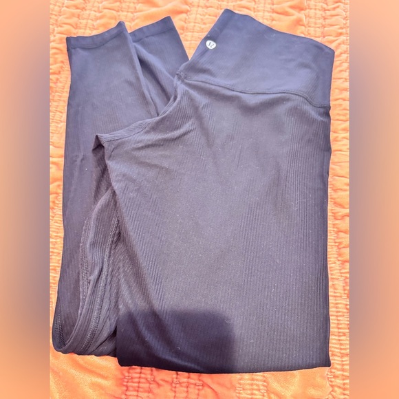 lululemon Align High-Rise Ribbed Pant 28" - Black - size 8 - Picture 11 of 11